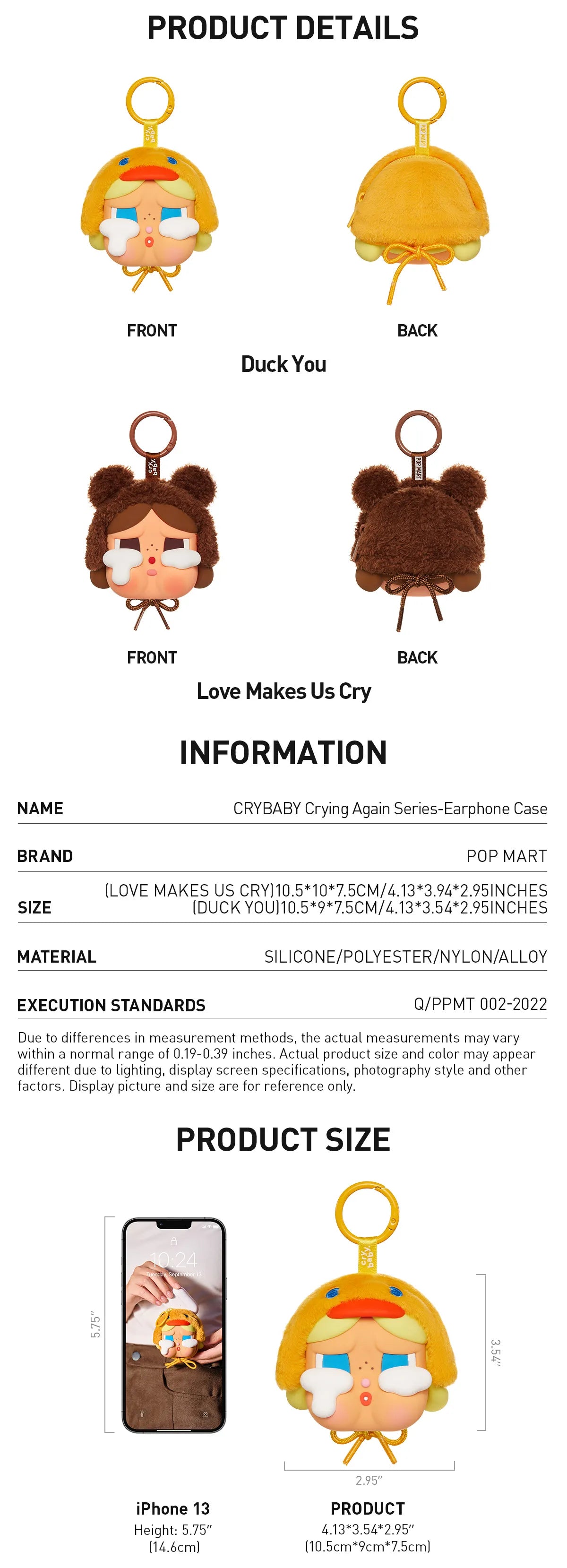 Crybaby Earphone Case (Bear)