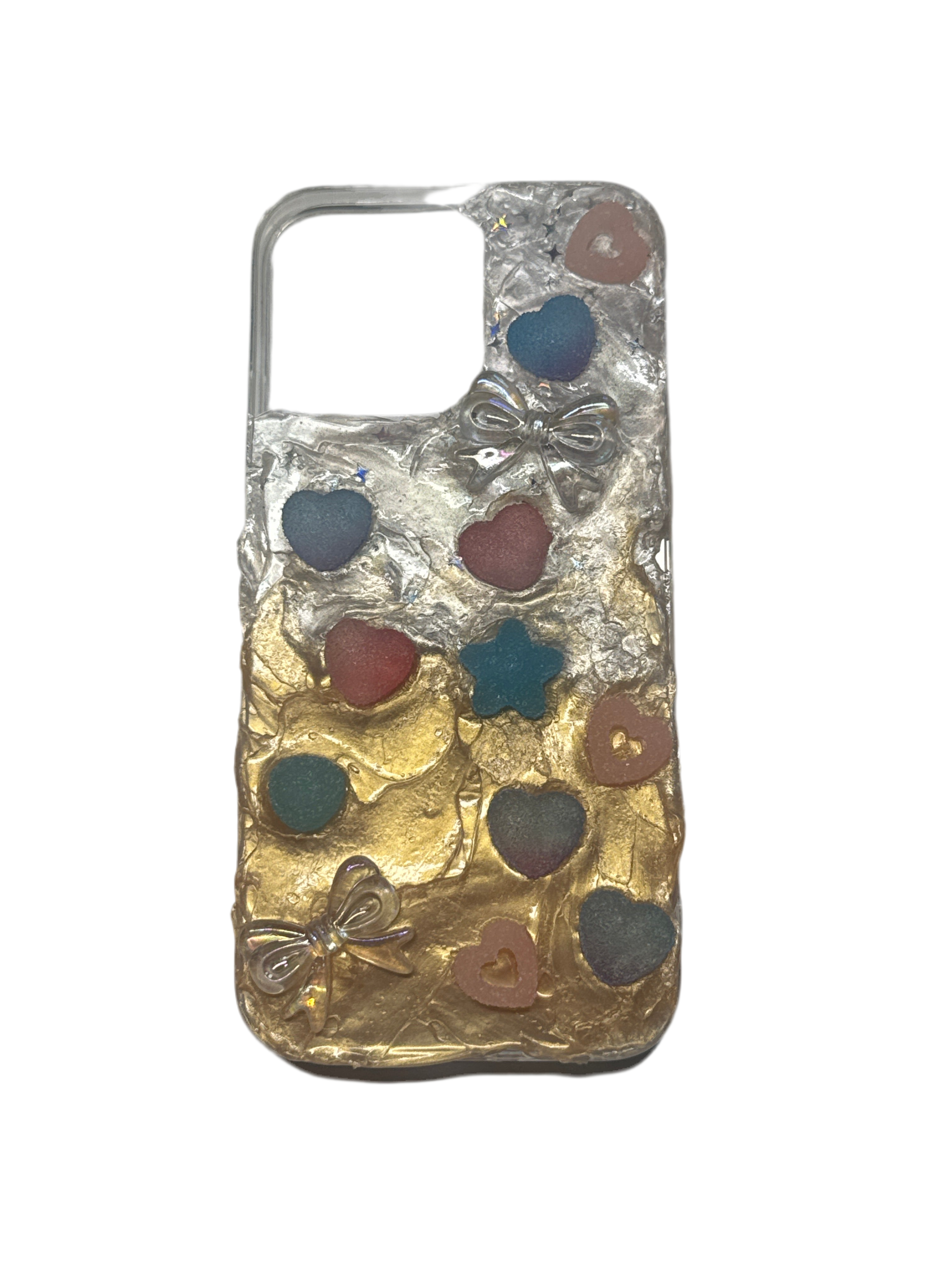 Ombre shimmer gummy bow