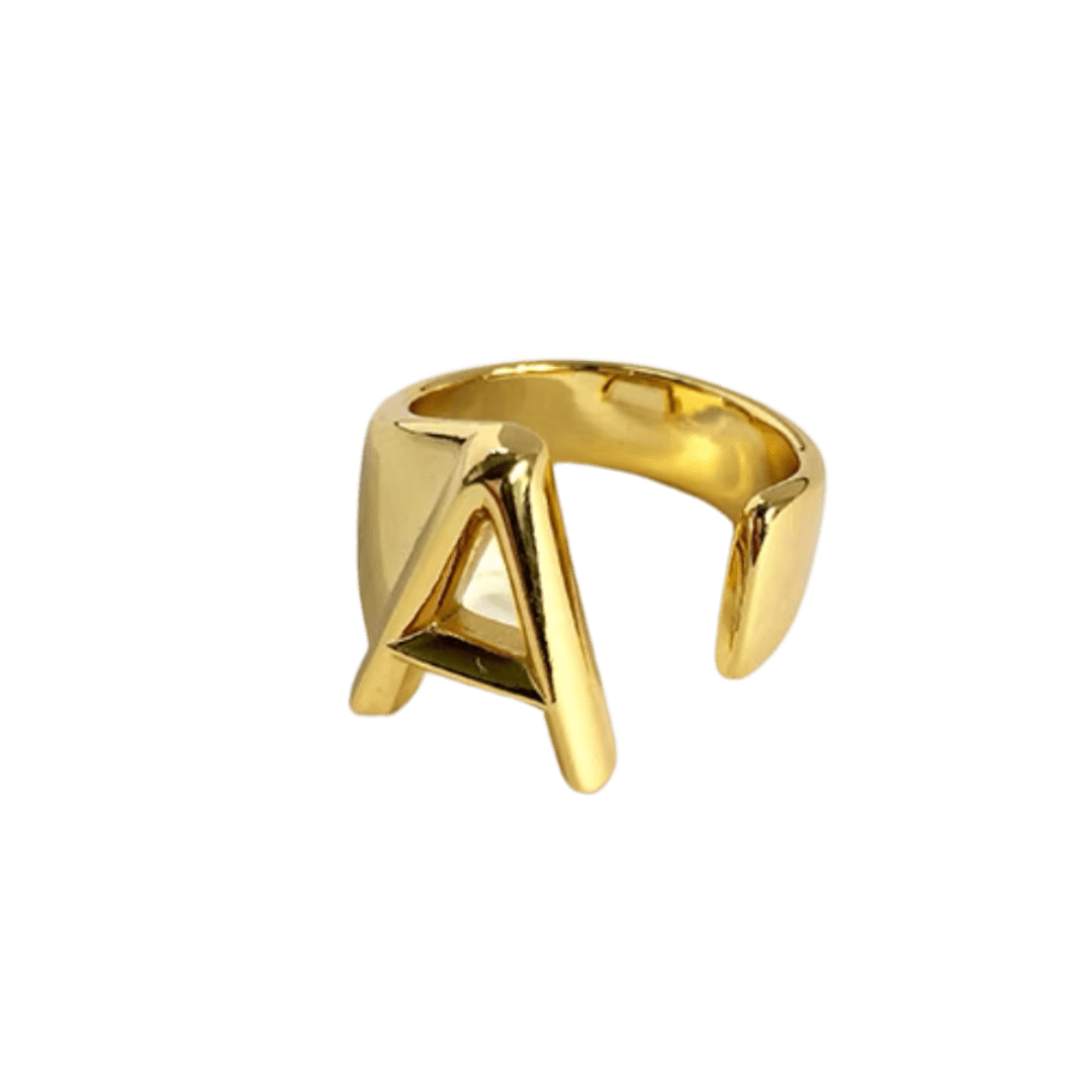 Initial Gold Ring