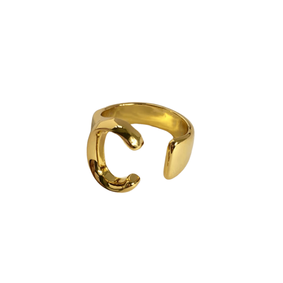 Initial Gold Ring