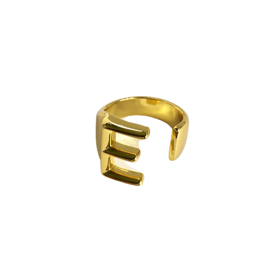 Initial Gold Ring