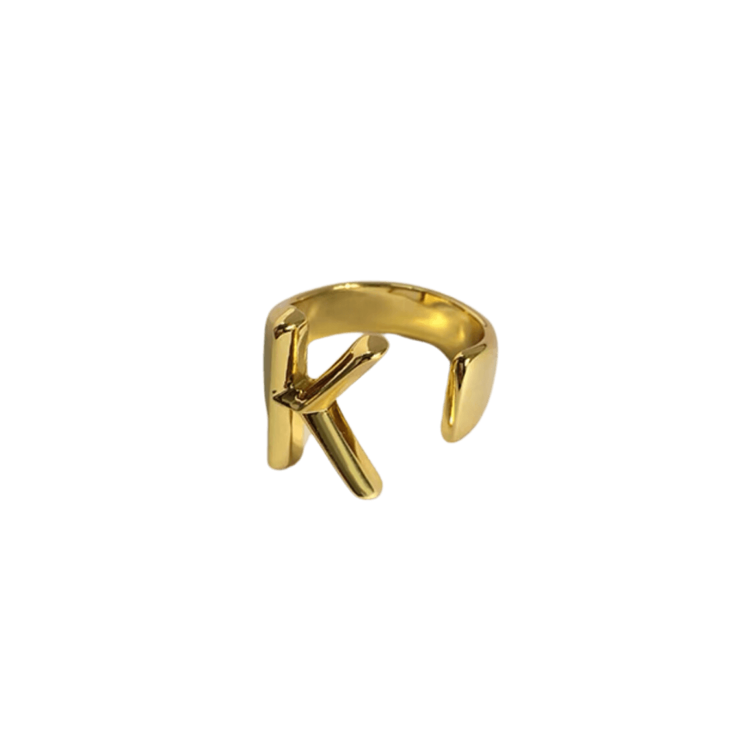 Initial Gold Ring