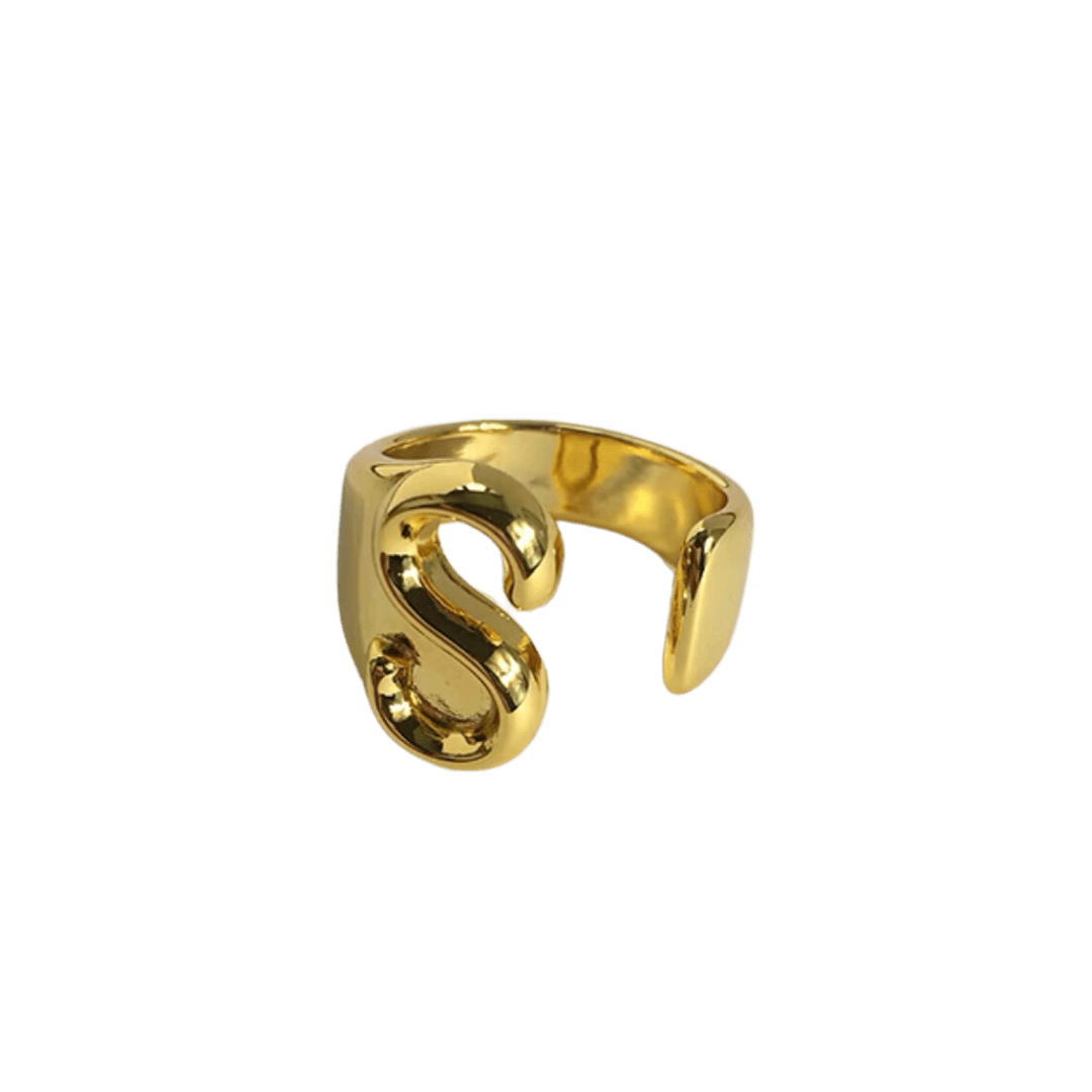 Initial Gold Ring