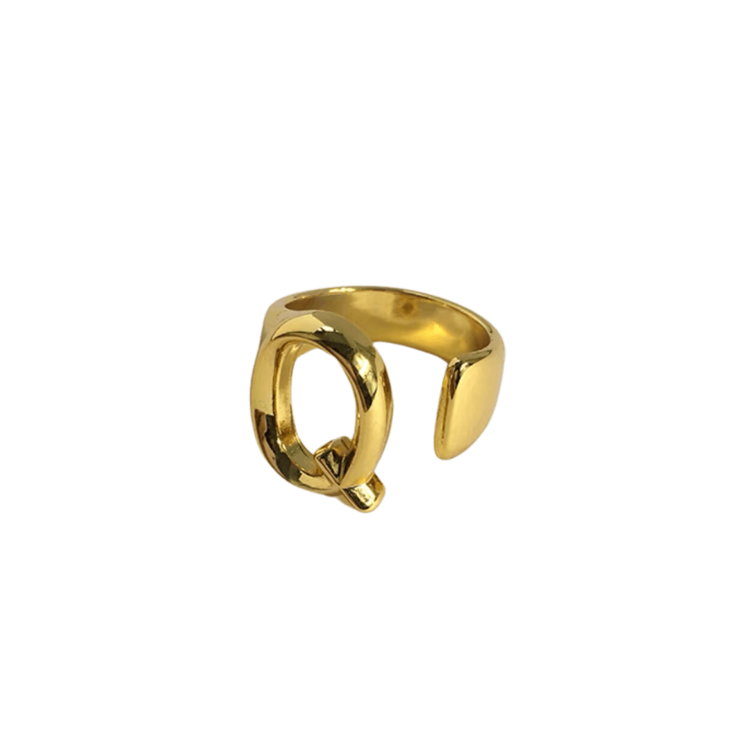 Initial Gold Ring