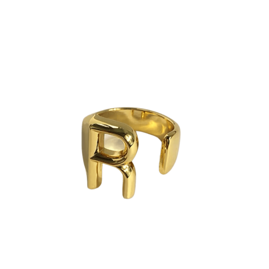 Initial Gold Ring