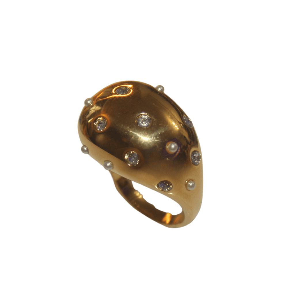 Chunky Waterdrop Dome Ring