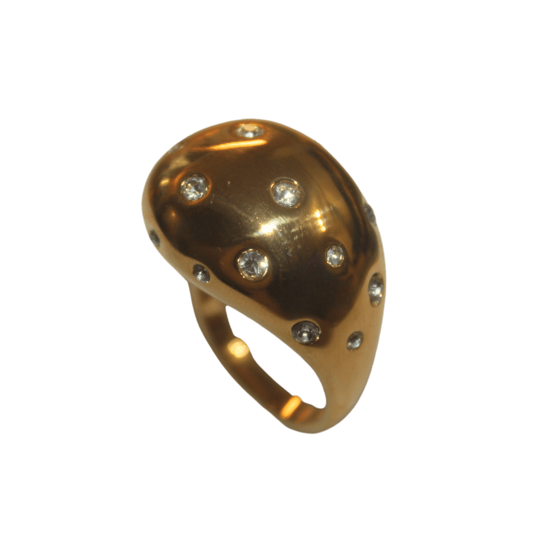 Chunky Waterdrop Dome Ring