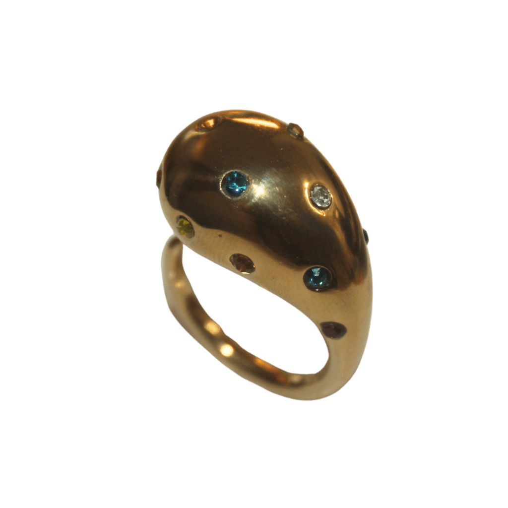 Chunky Waterdrop Dome Ring