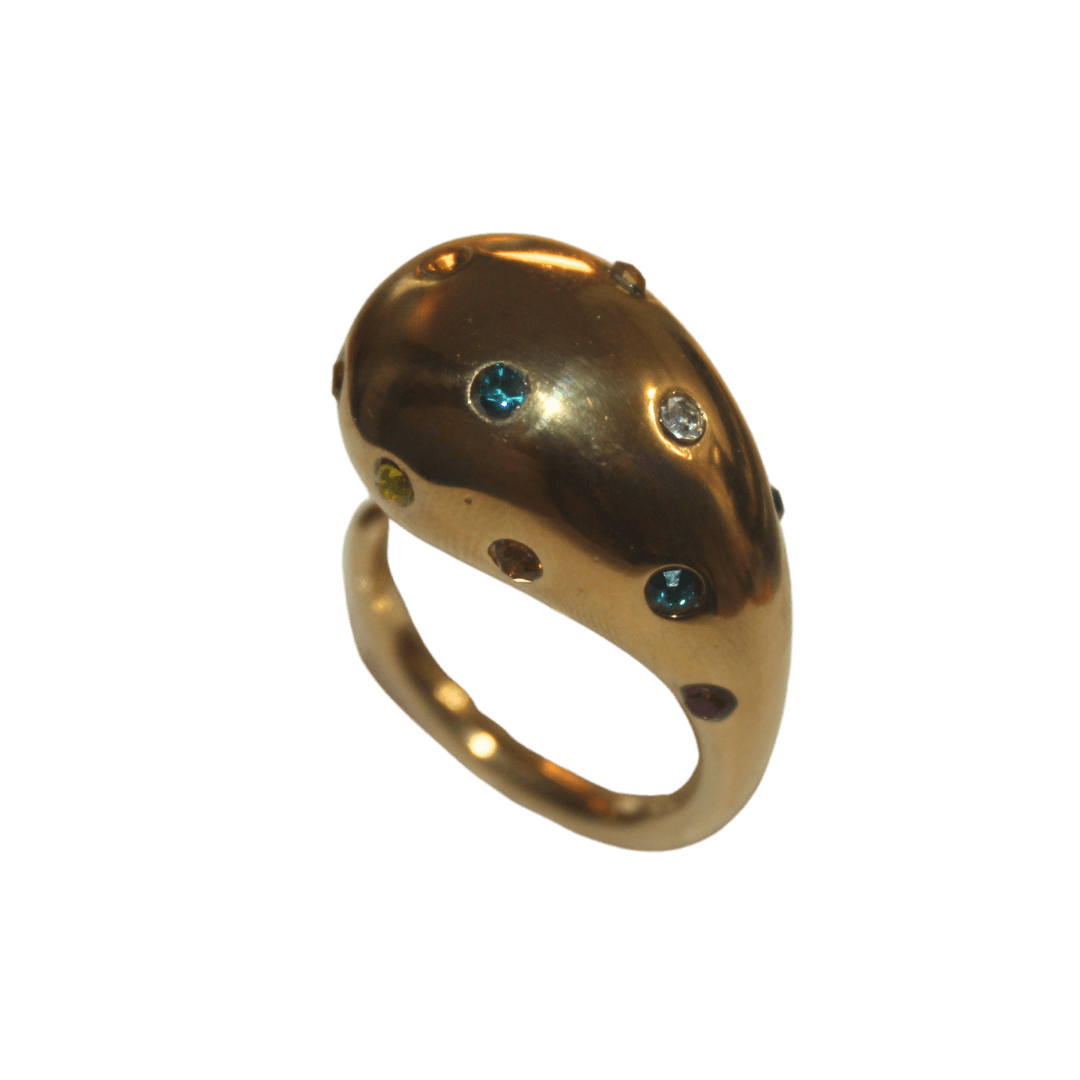 Chunky Waterdrop Dome Ring
