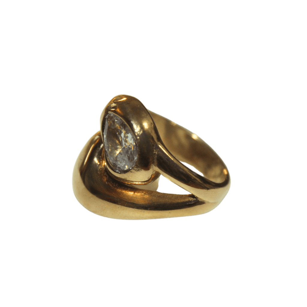 Chunky Teardrop Gem Statement Ring