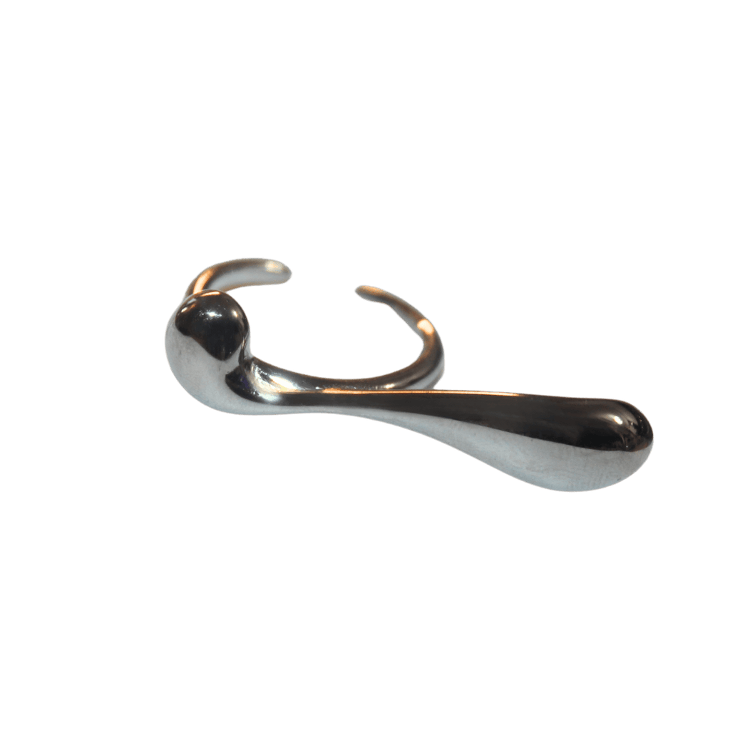 Cross Finger Liquid Metal Ring