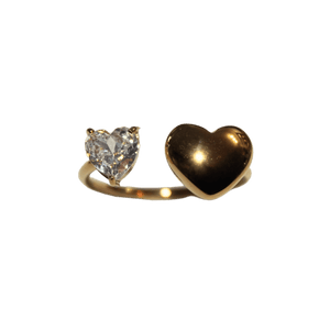 Heart Open End Ring