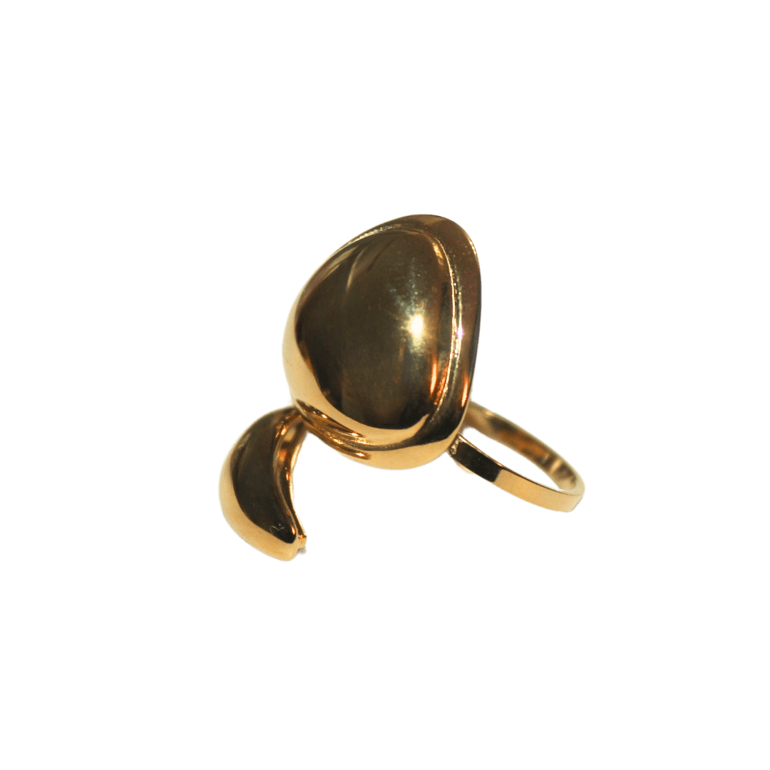 Chunky Teardrop Statement Ring