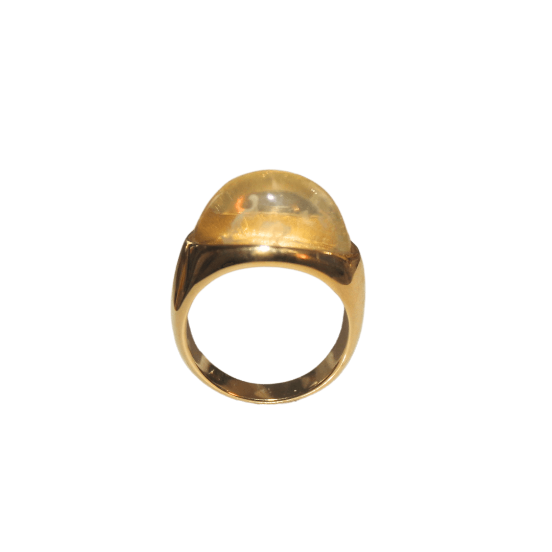 Transparent Resin Stone Ring