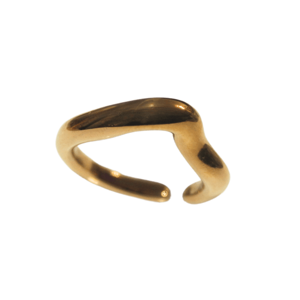 Thin Organically Shape Basic Ring