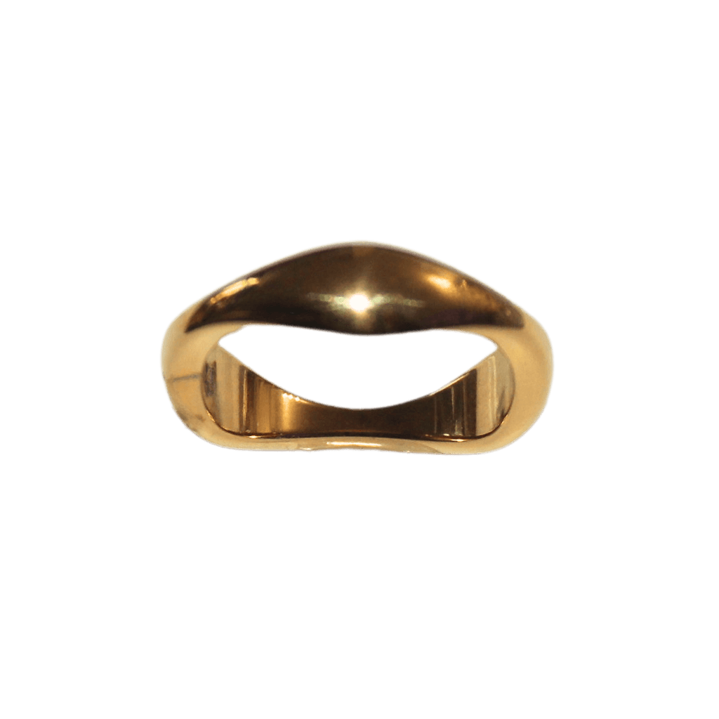 Thin Organically Shape Basic Ring