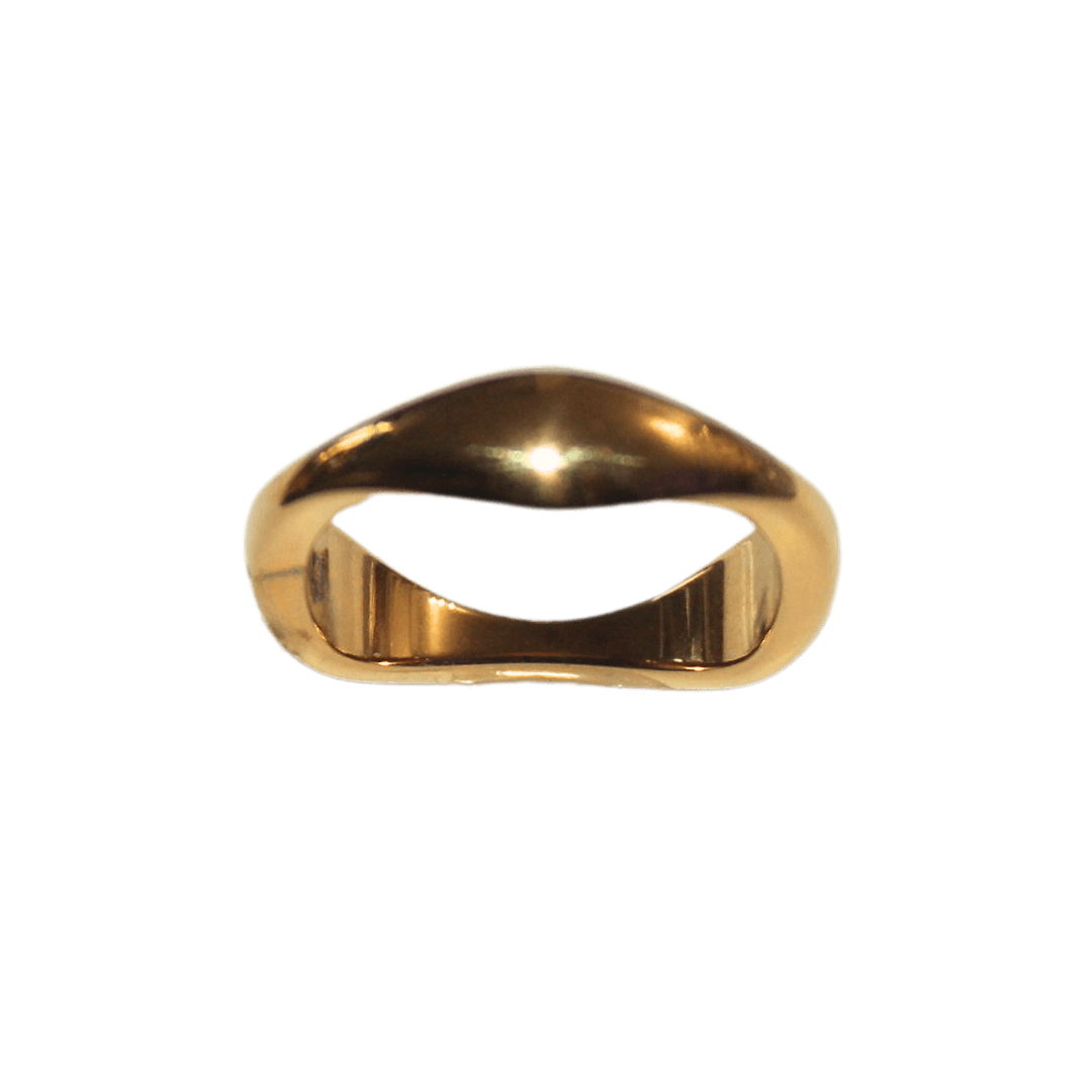 Thin Organically Shape Basic Ring