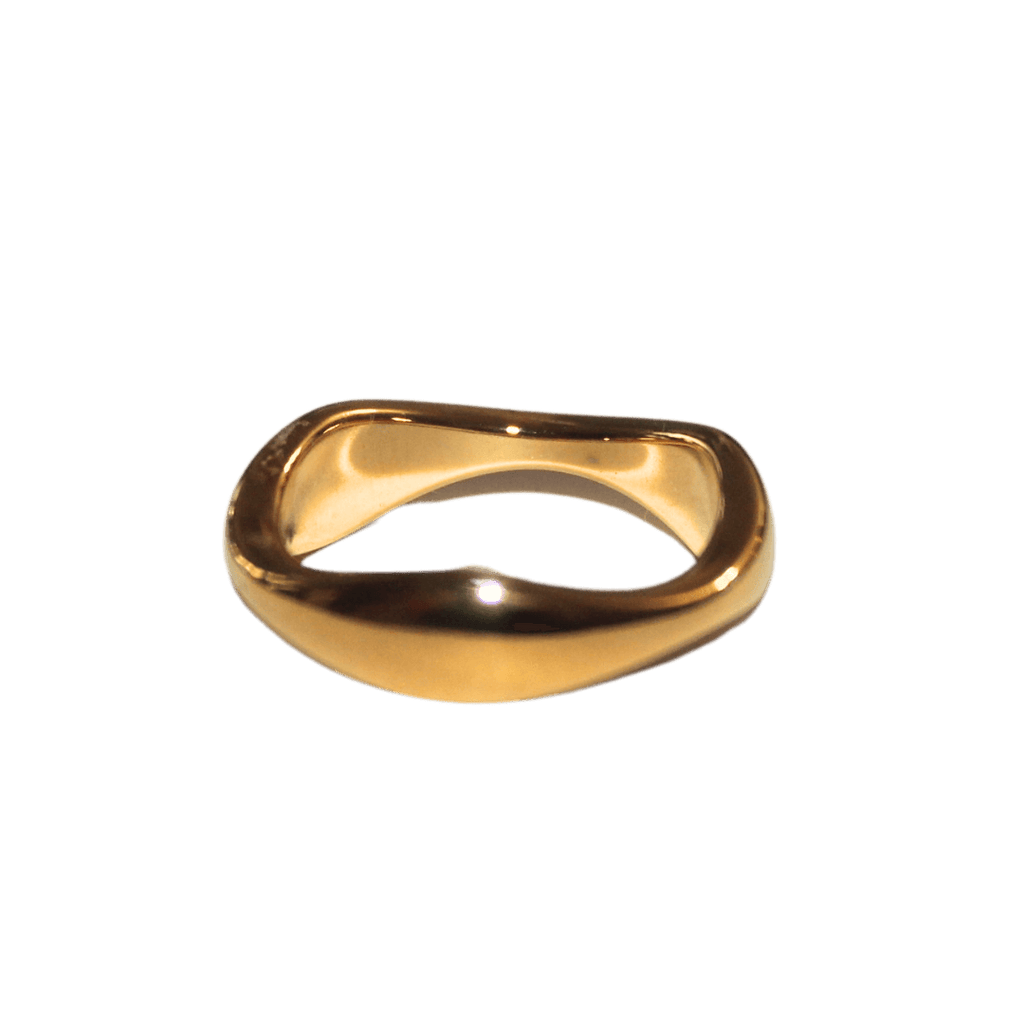 Thin Organically Shape Basic Ring