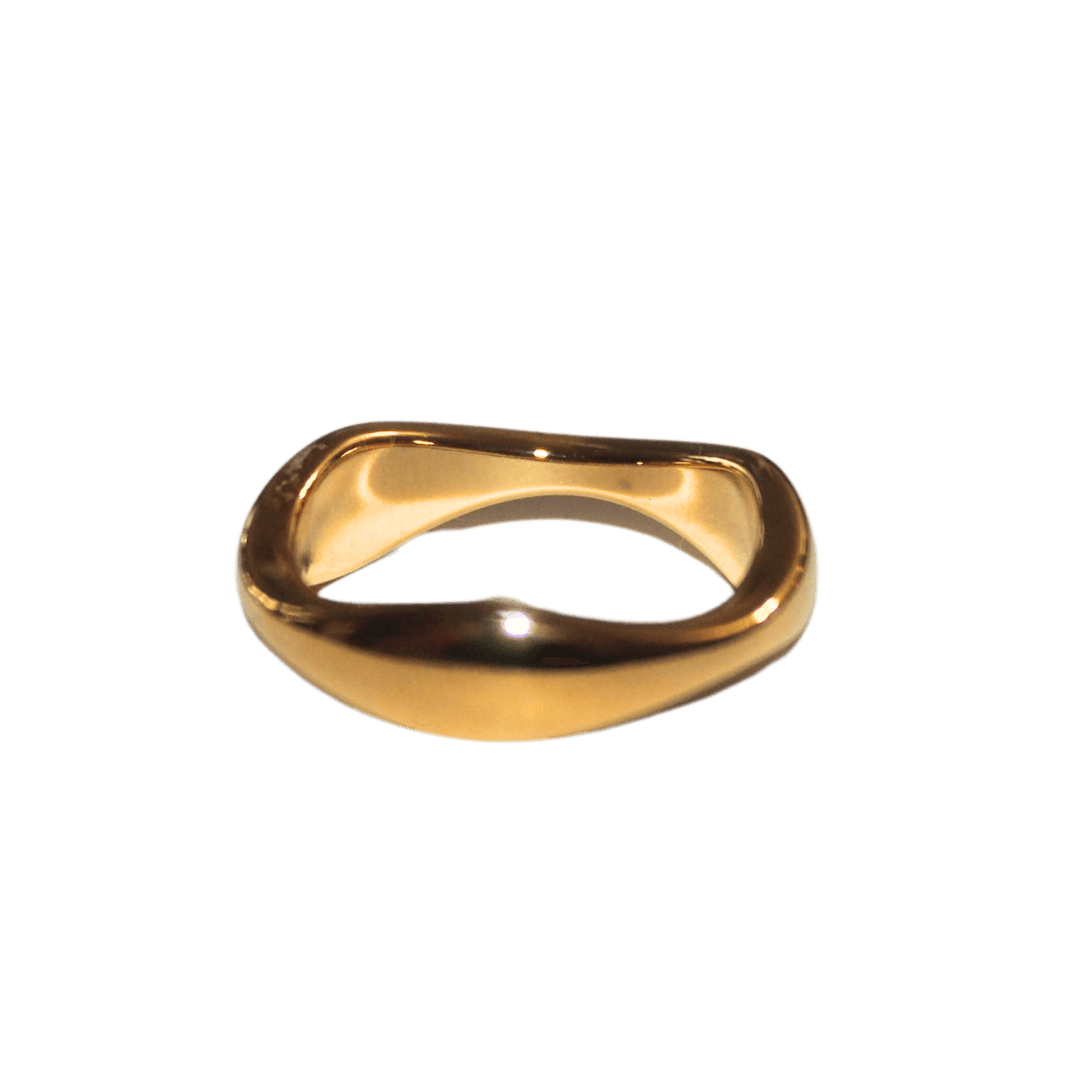 Thin Organically Shape Basic Ring