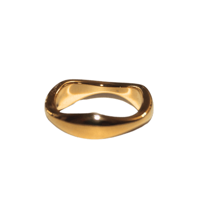 Thin Organically Shape Basic Ring