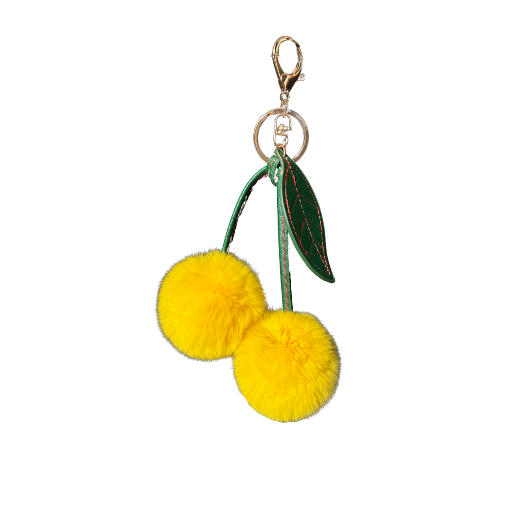 Fluffy Fruit Bag Charm