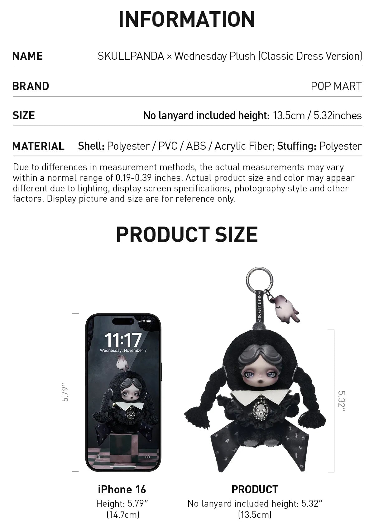 Skullpanda x Wednesday (Classic Dress Version)