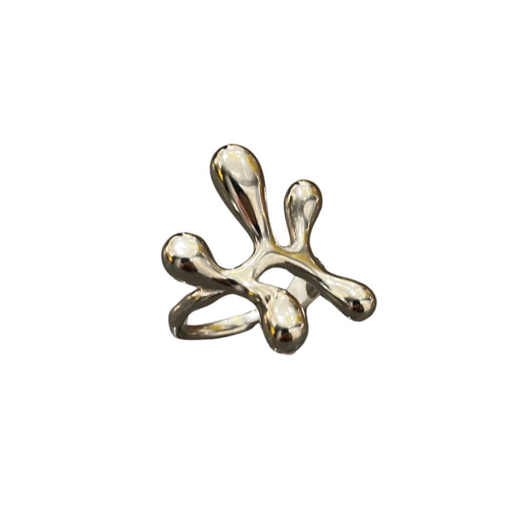 Liquid Metal Blob Ring