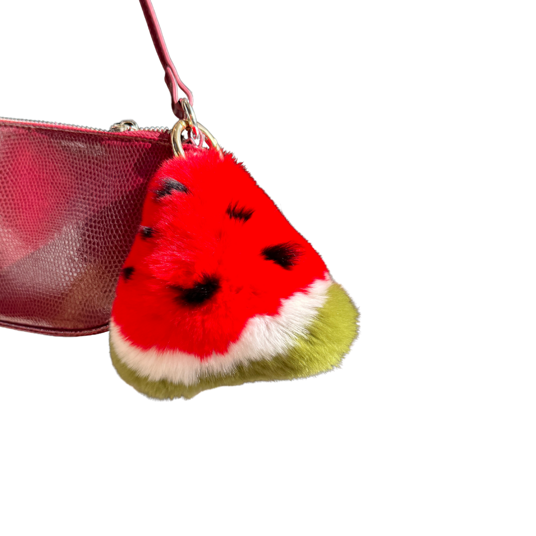Fluffy Fruit Bag Charm