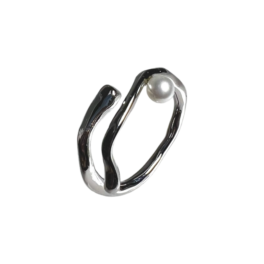 Pearl Liquid Metal Ring