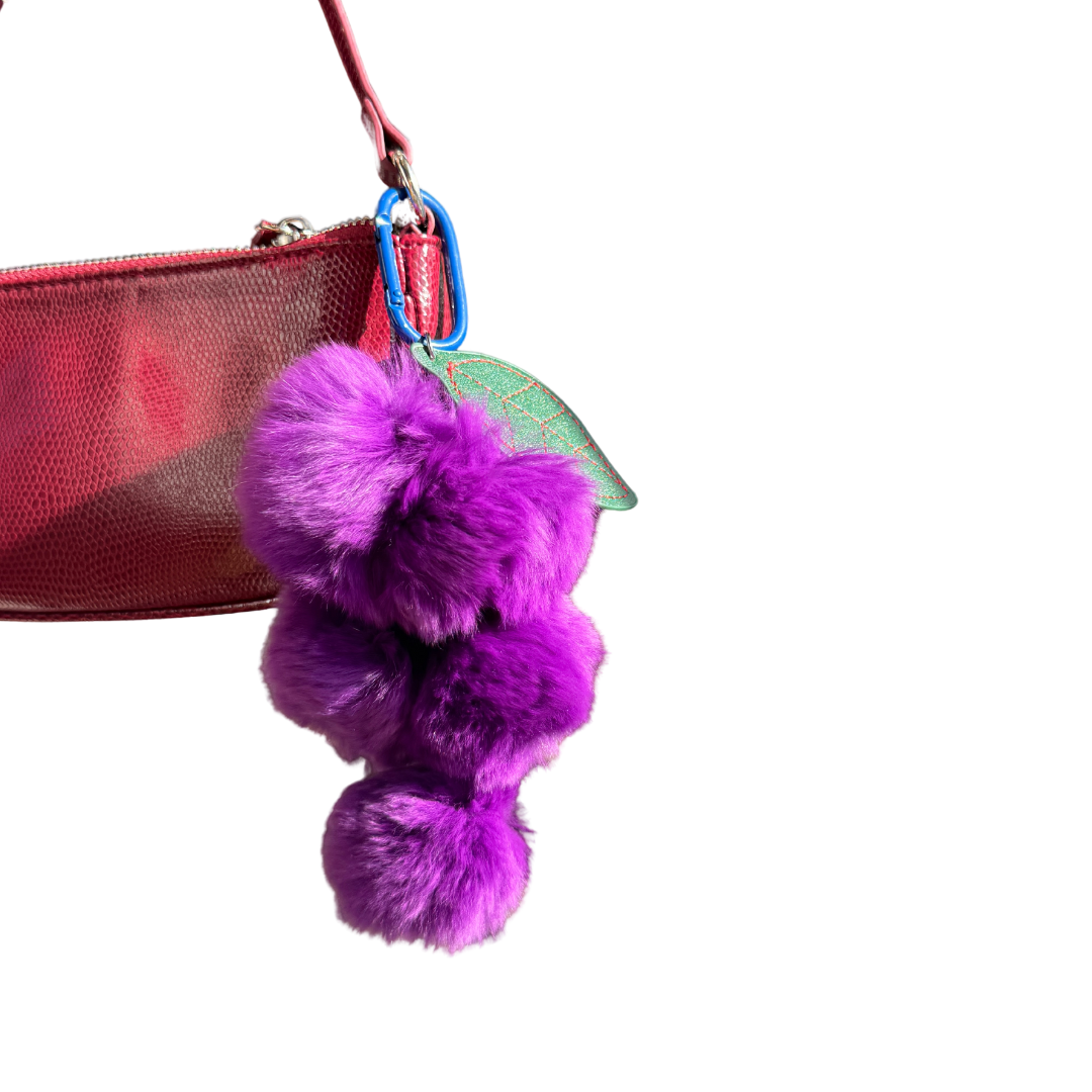 Fluffy Fruit Bag Charm