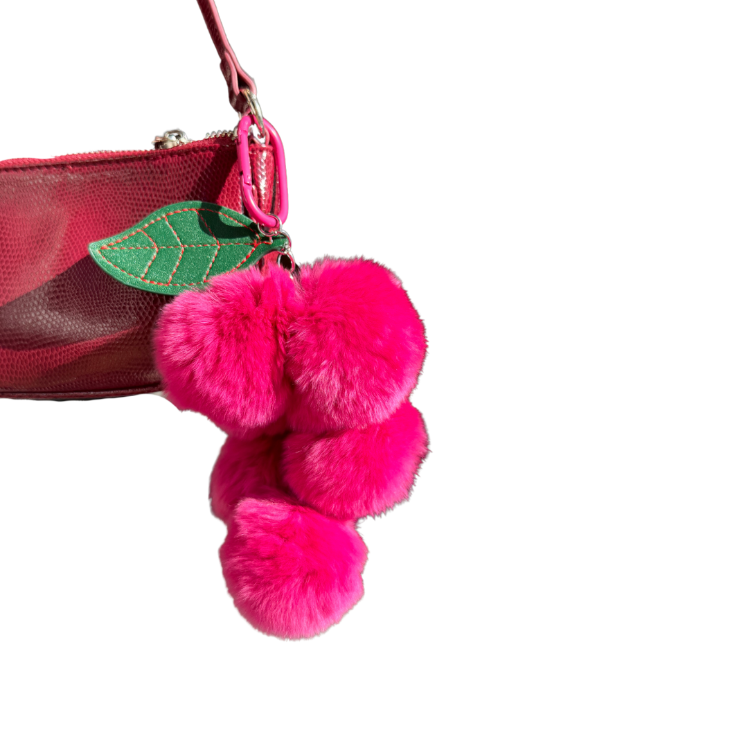 Fluffy Fruit Bag Charm