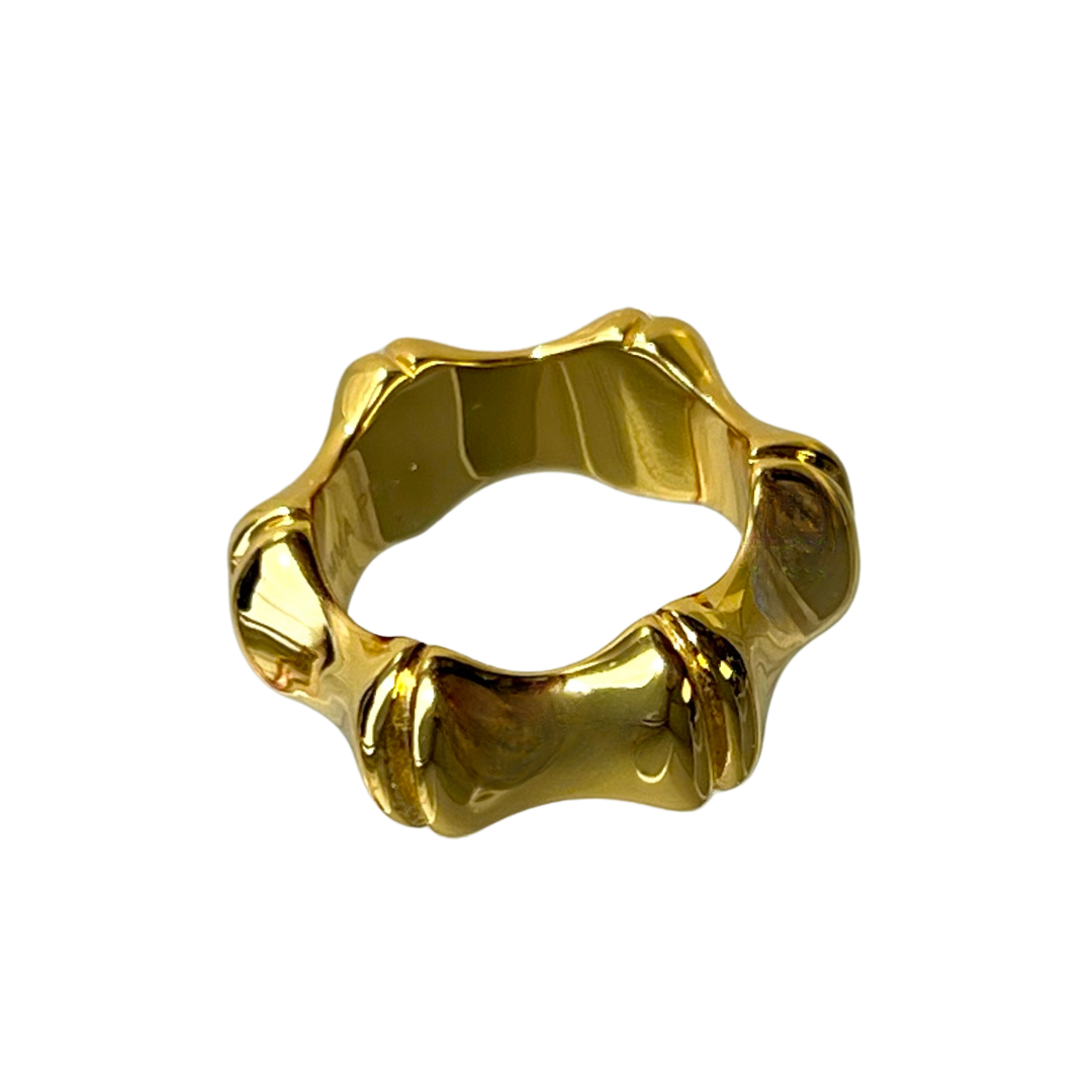 Gold Bamboo Ring
