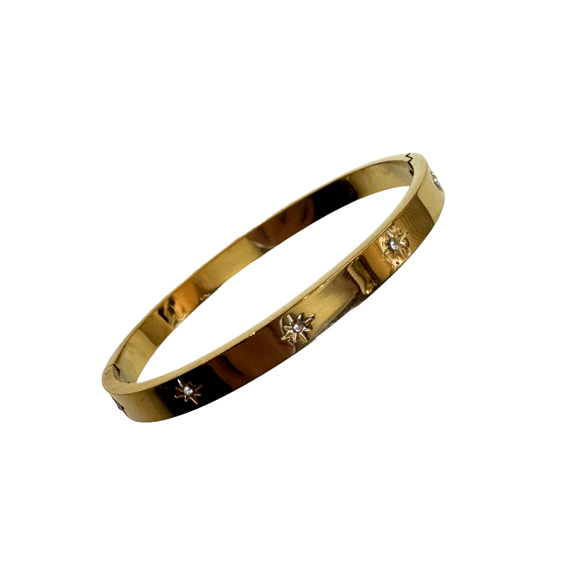 Sparkle Thin Stainless Steel Bangle