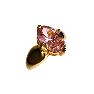 Oval Gem Gold Ring