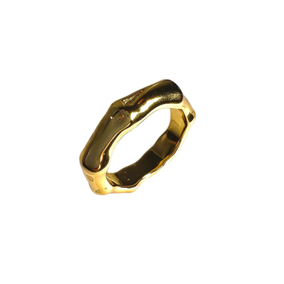 Gold Bamboo Ring