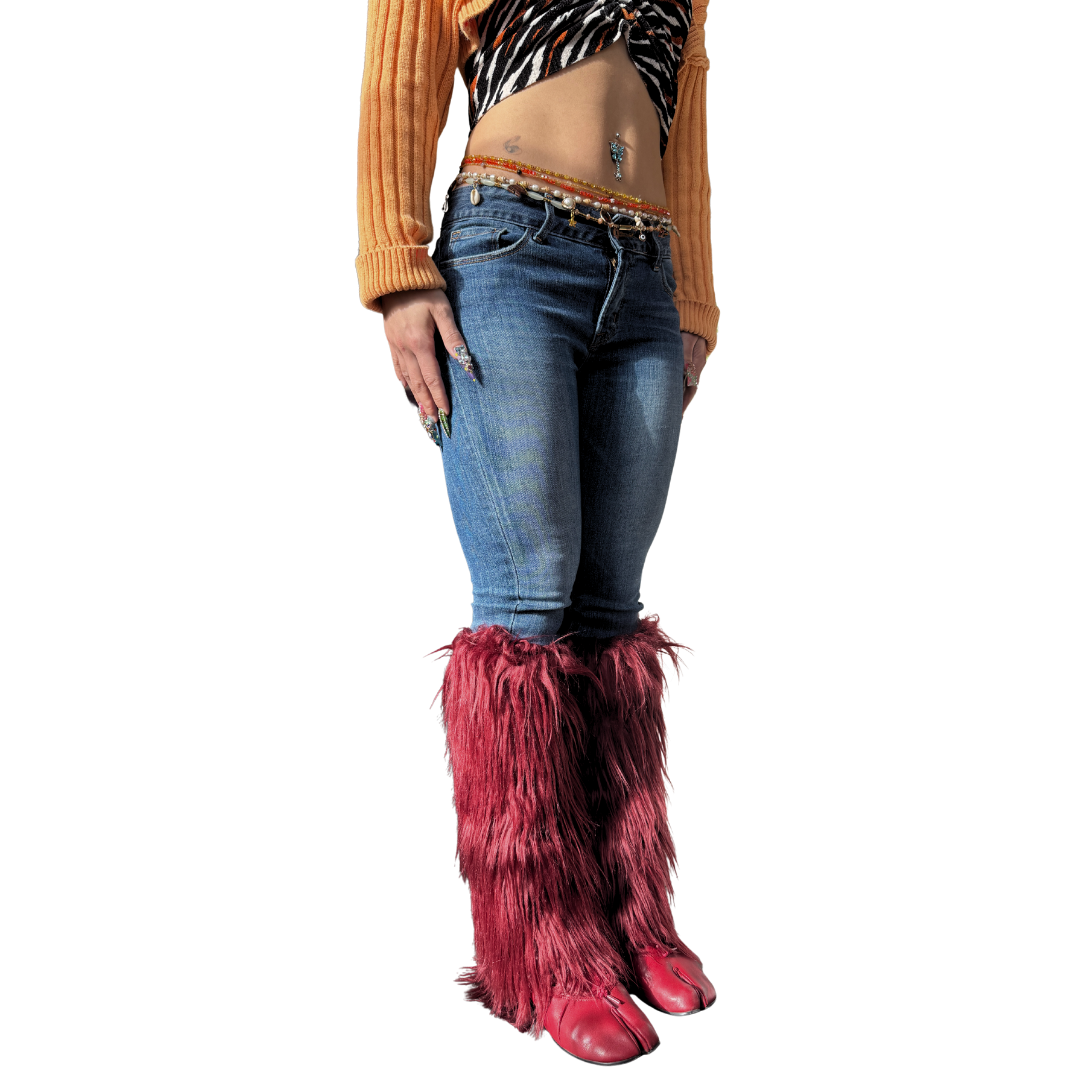 Faux Fur Leg Warmers