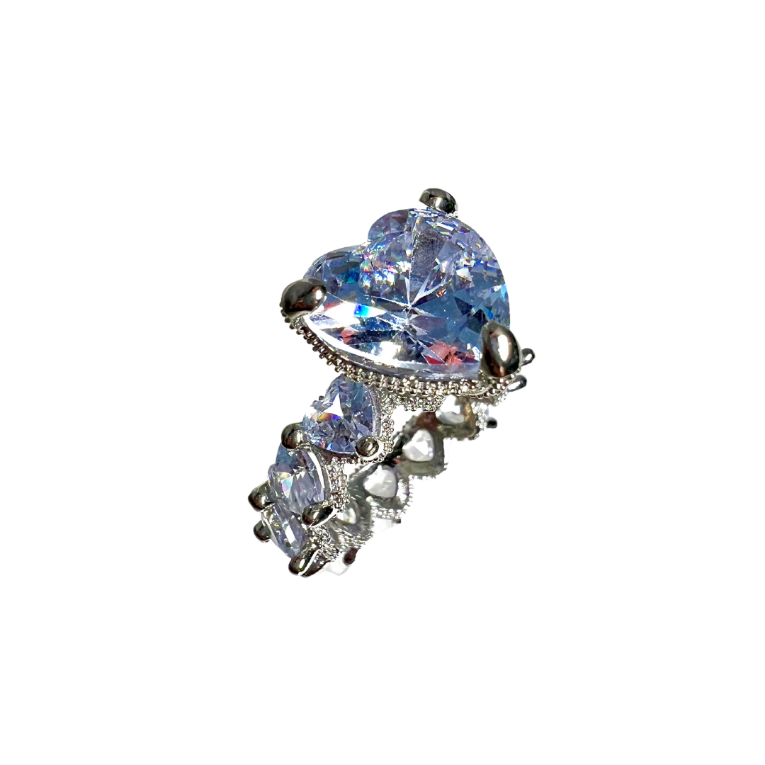 Heart Gem Statement Ring