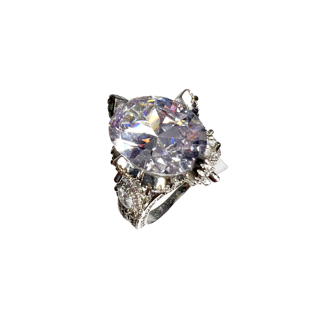 Large Oval Gem Statement Ring