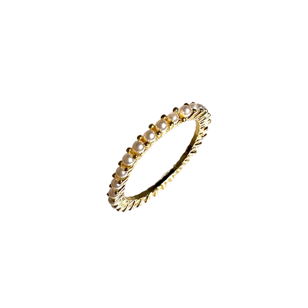Pearl Ring Thin Band