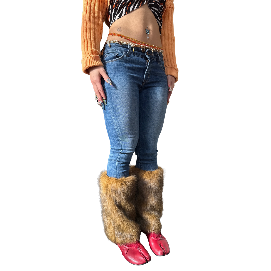 Faux Fur Leg Warmers