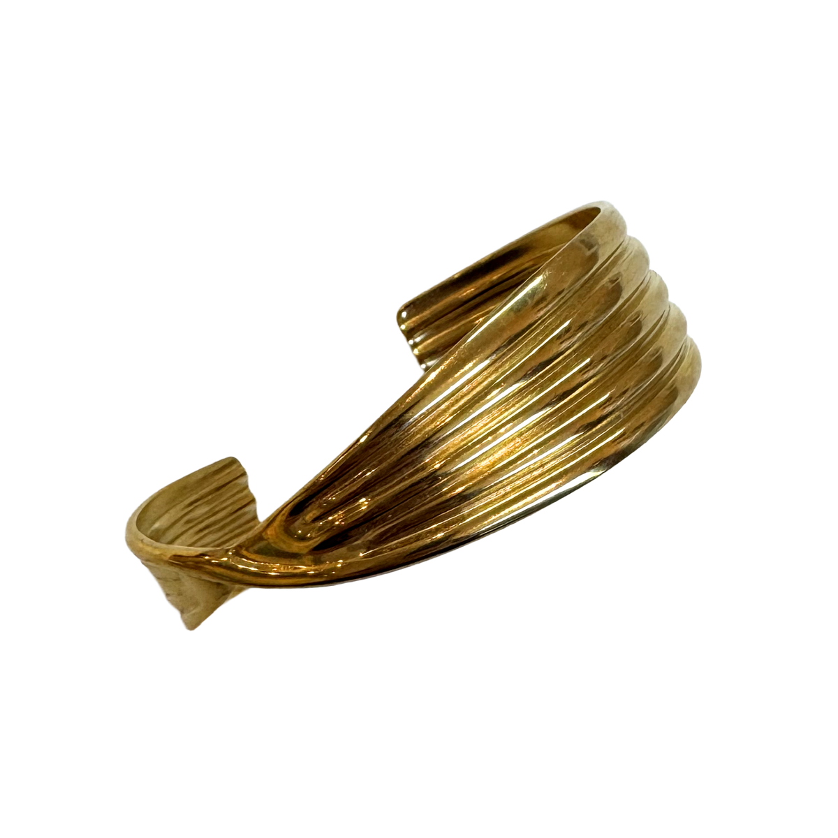Twisted Stainless Steel Bangle