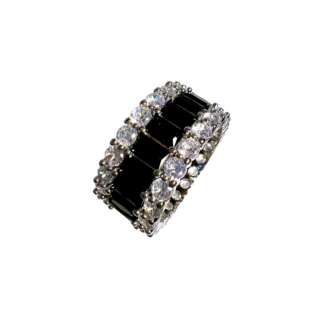 Gem Thick Eternity Band Ring