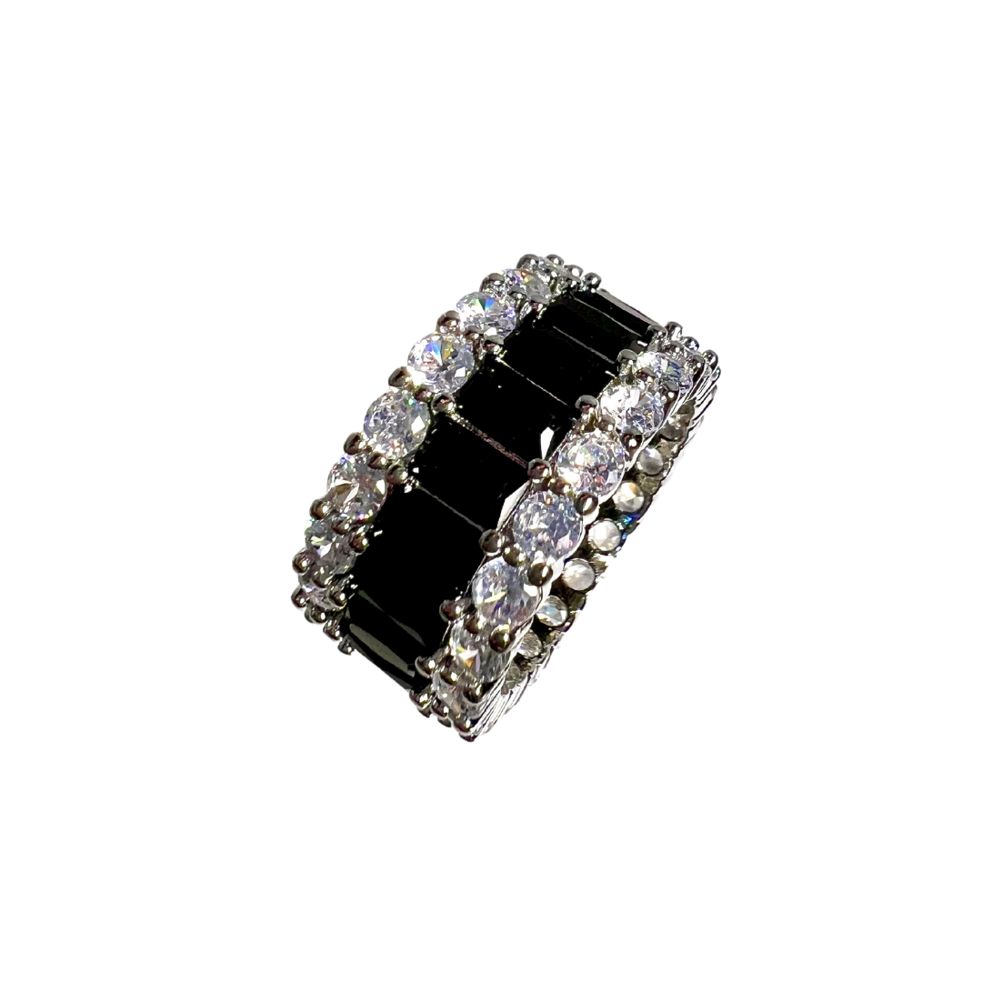 Gem Thick Eternity Band Ring