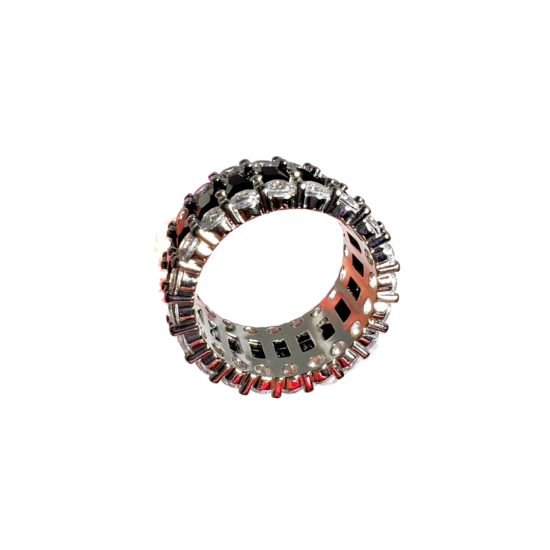 Gem Thick Eternity Band Ring