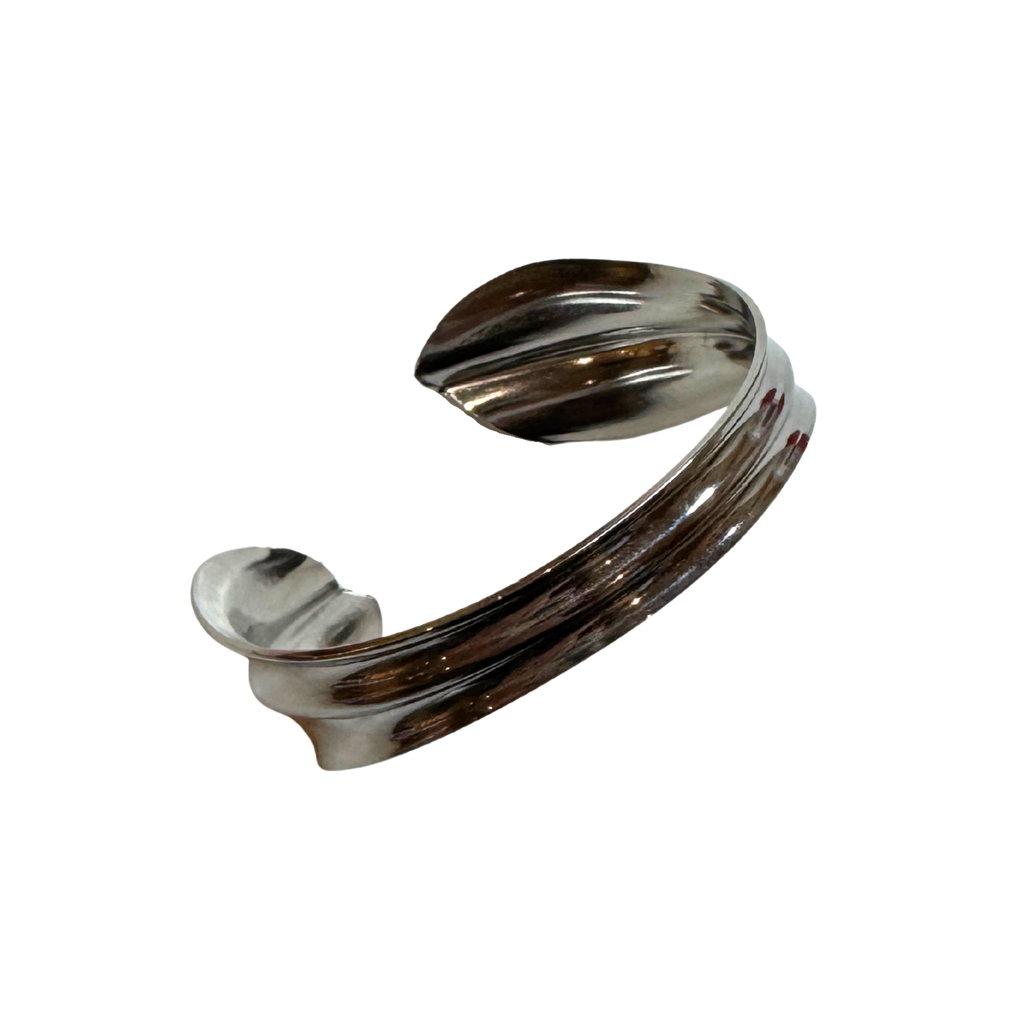 Asymmetric Stainless Steel Bangle