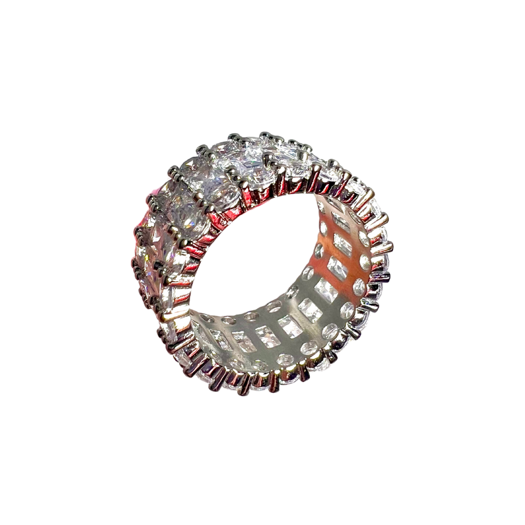 Gem Thick Eternity Band Ring