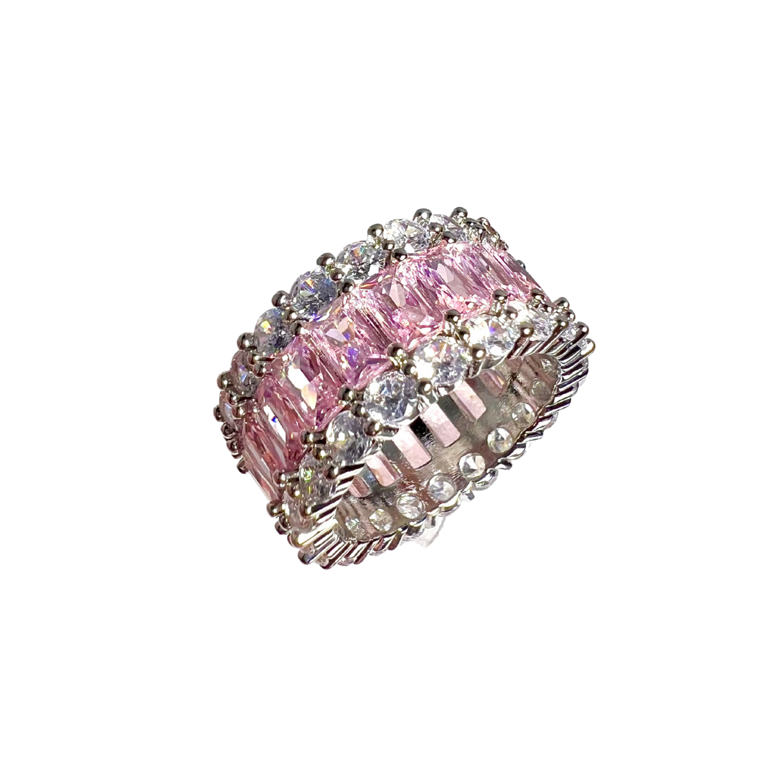 Gem Thick Eternity Band Ring