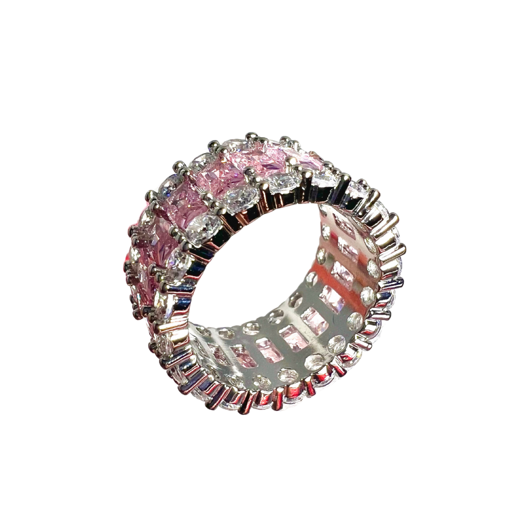 Gem Thick Eternity Band Ring
