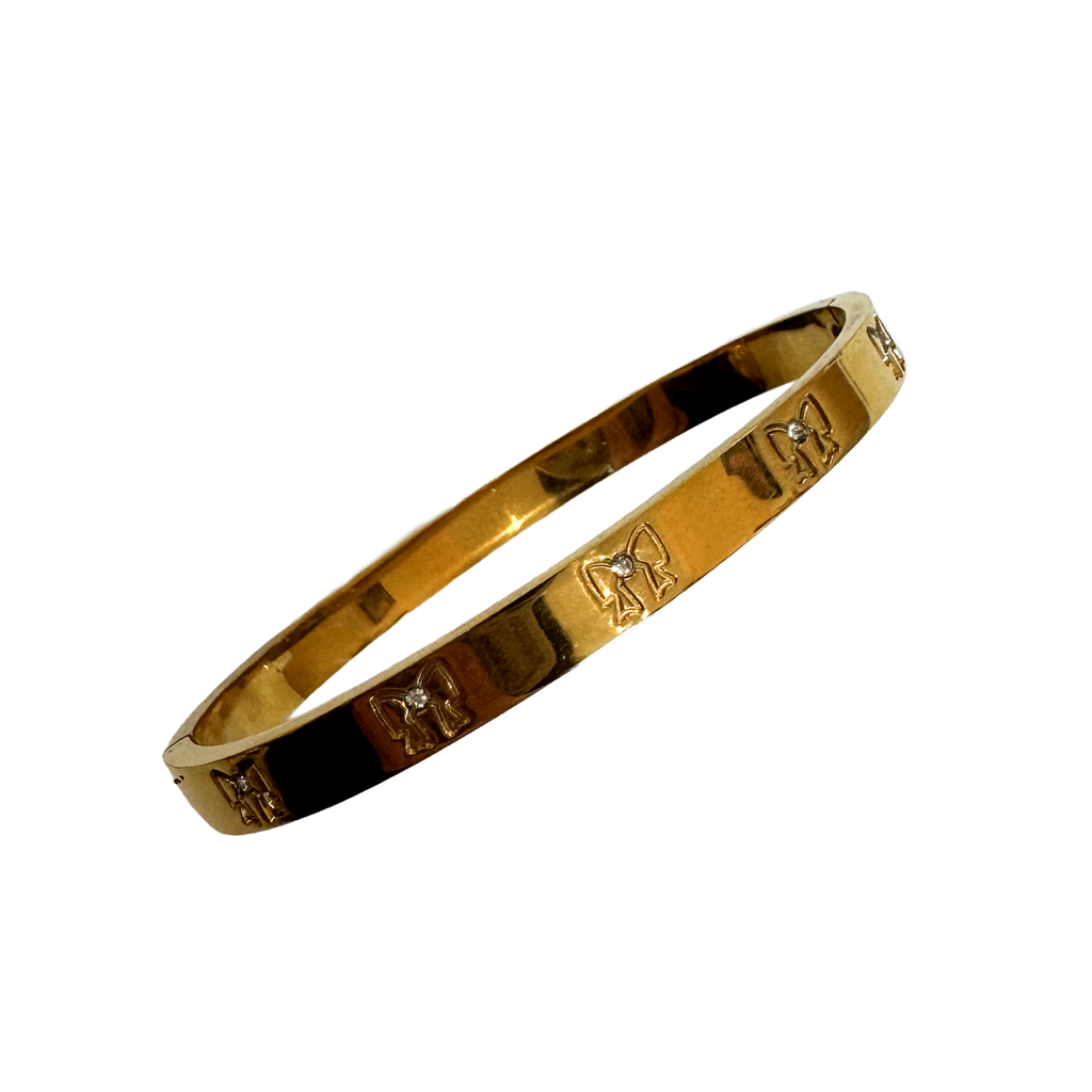 Bow Thin Stainless Steel Bangle