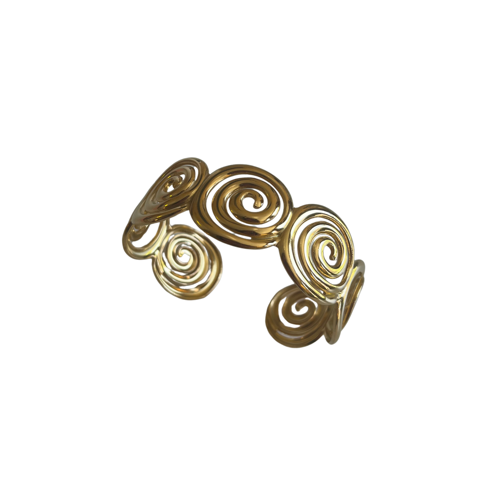 Spirals Stainless Steel Bangle
